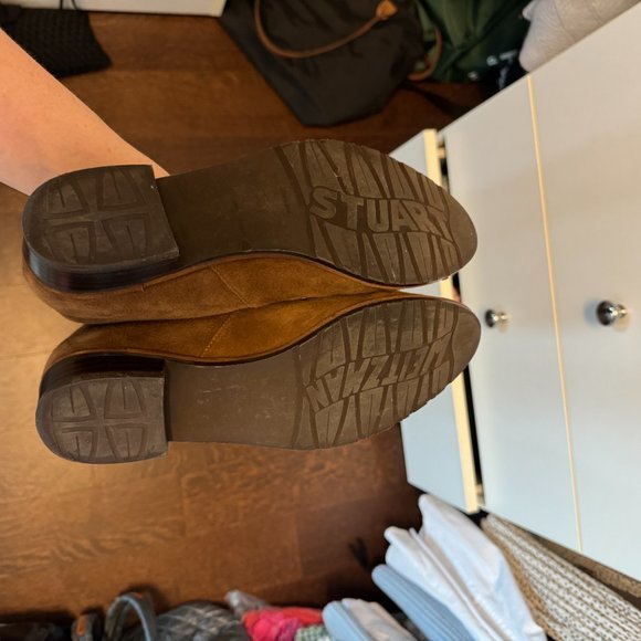 Stuart Weitzman Lowland Boots in Suede Taupe - Picture 9 of 10